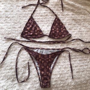 Inspired by Designer Brand Monogram Print